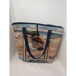 Kay King Tapestry Print Tote Shoulder Beach bag Made in the USA 16.5x15x4